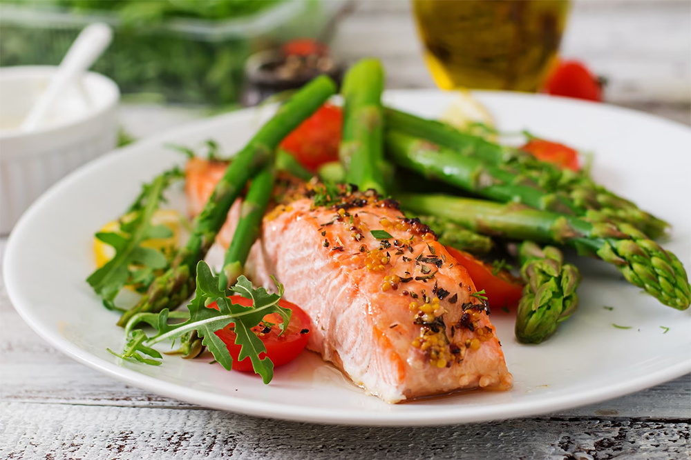 Baked Salmon with Asparagus Recipe
